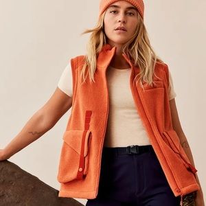 Outdoor Voices Unisex Russet Primo Fleece Vest